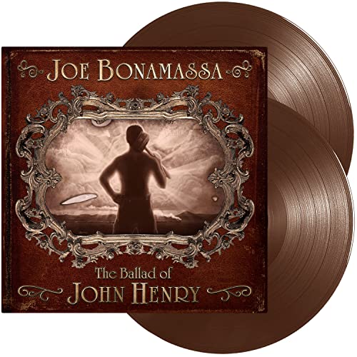 Joe Bonamassa The Ballad of John Henry vinyl record cover with two brown discs.