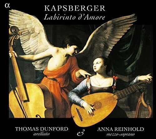 CD cover: angel and woman with lute and viol instruments.