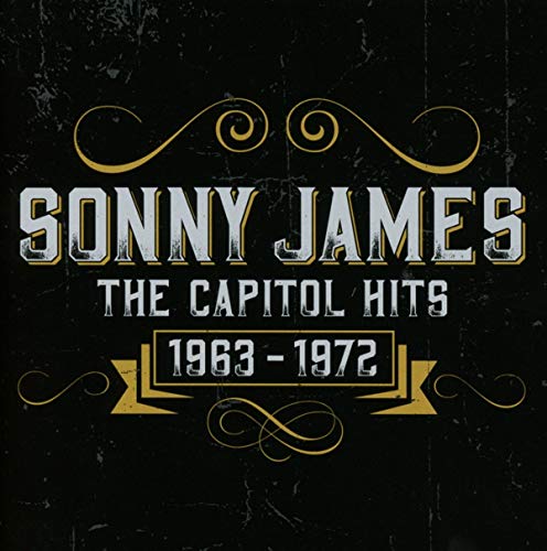 Sonny James album cover, gold text on a textured black background.