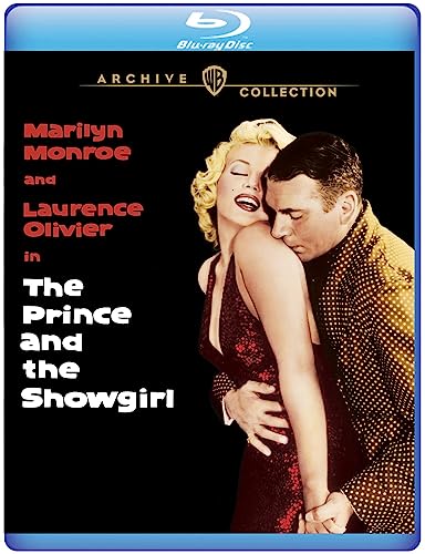 Prince and the Showgirl" Blu-ray cover featuring Marilyn Monroe and Laurence Olivier.