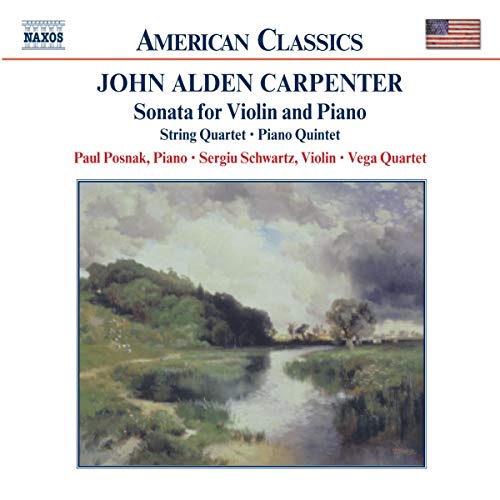 CD cover for John Alden Carpenter’s music with a landscape painting.