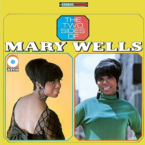 Album cover for Mary Wells’ “Two Sides Of Mary Wells” with split portrait.