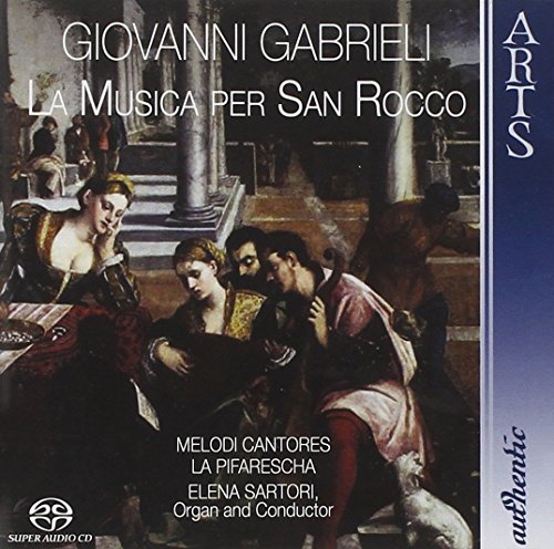 CD cover featuring a Renaissance painting and text: Gabrieli, La Musica.