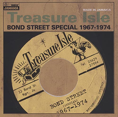 CD cover for "Treasure Isle - Bond Street Special 1967-74" with record label art.