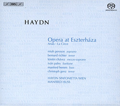 CD cover for Haydn's "Opera at Eszterháza" with performer names listed.