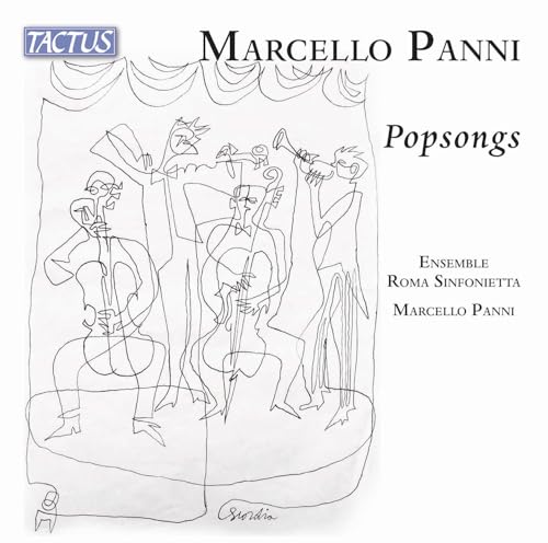 CD cover: black and white line drawing of musicians playing instruments.