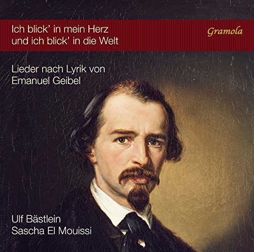 CD cover featuring a portrait of Emanuel Geibel, a 19th-century poet.