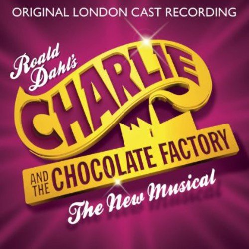 CD cover for “Charlie and the Chocolate Factory” musical, gold lettering.