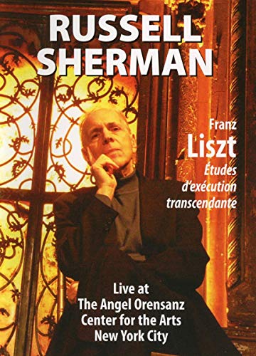 DVD cover featuring pianist Russell Sherman, text “Franz Liszt: Transcendental Studies.”