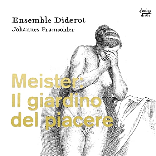 CD cover: sketch of a woman with draped cloth, golden text.