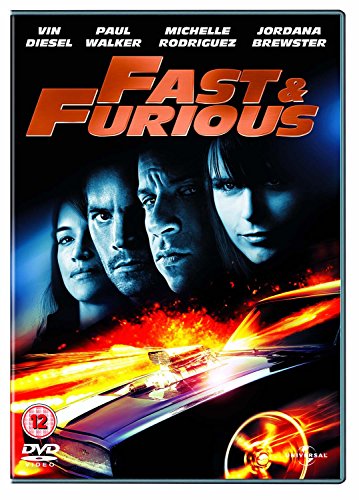 Fast & Furious" DVD cover featuring Vin Diesel, Paul Walker, and Michelle Rodriguez.