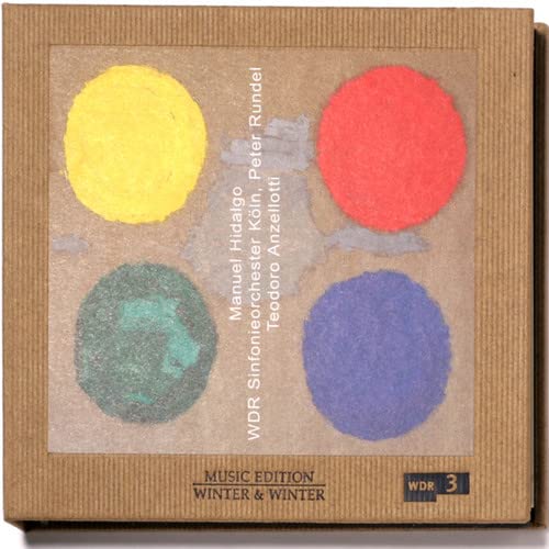 CD cover with abstract watercolor circles in yellow, red, green, and blue.