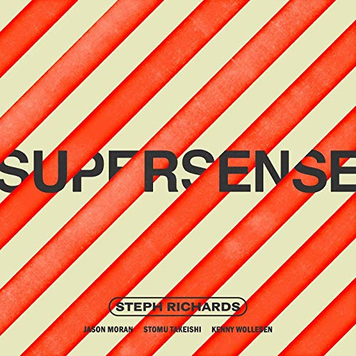 Supersense vinyl album cover with red stripes and bold black text.