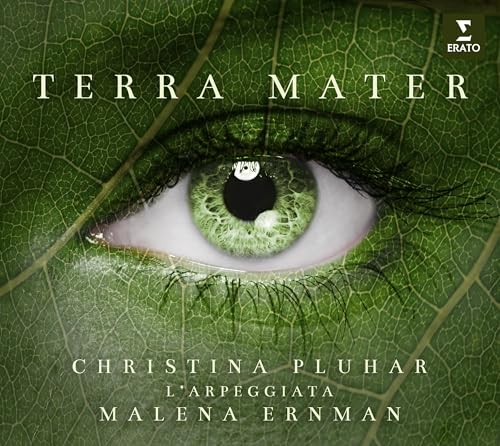 CD cover: green eye with leaf veins, text “Terra Mater”, artists listed.