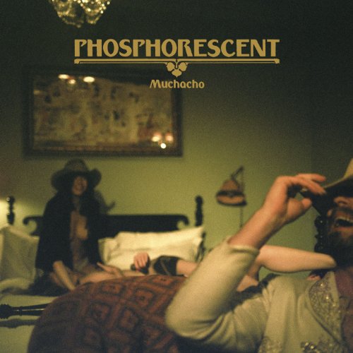 Album cover for Phosphorescent’s “Muchacho” featuring people in a room.