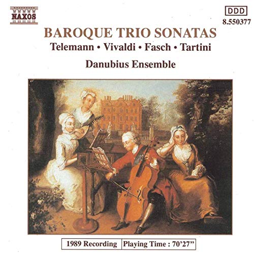 CD cover: Baroque musicians in a classical painting style.