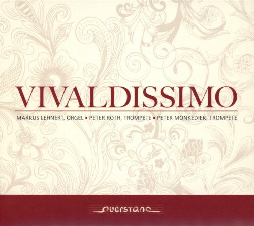 CD cover for "Vivaldissimo" featuring ornate floral background and text.