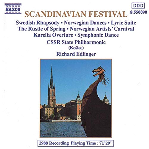 CD cover: Scandinavian Festival by CSSR State Philharmonic, featuring a dragon.