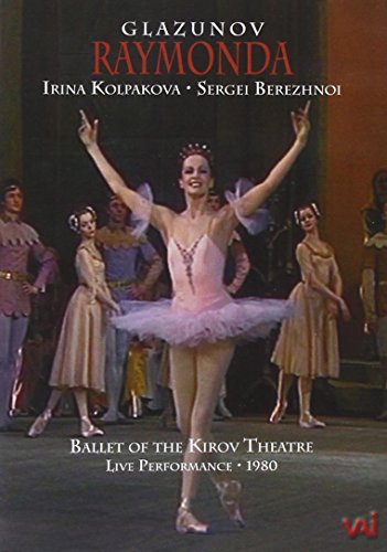 DVD cover for "Raymonda Ballet" featuring a ballerina in pink.