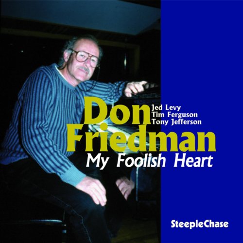 CD cover featuring pianist Don Friedman in a striped shirt.