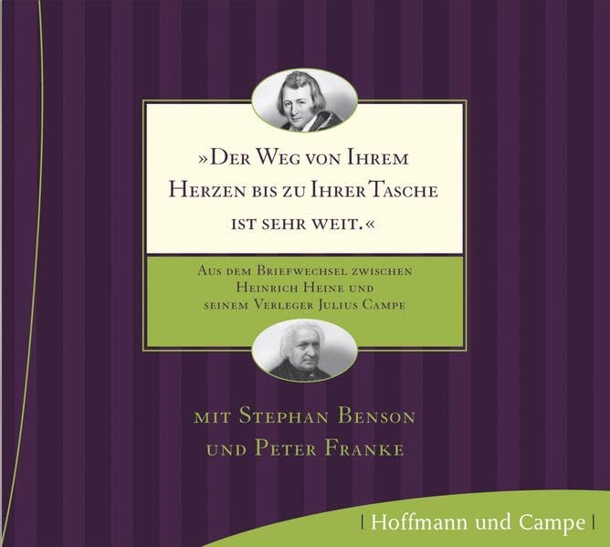 CD cover with portraits of Heinrich Heine and Julius Campe in ovals.