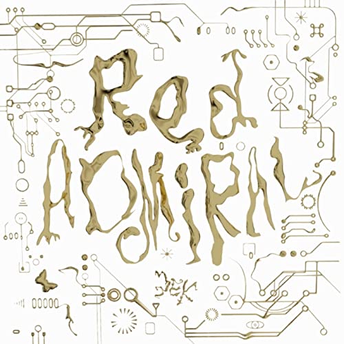 Red Admiral vinyl record cover with circuit board-style artwork.