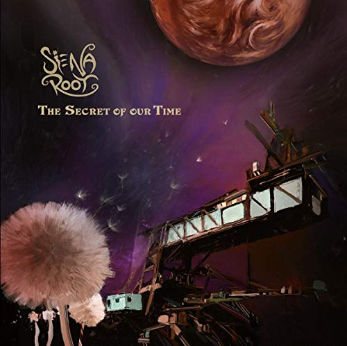 Album cover with a planet, dandelion, and complex machinery illustration.
