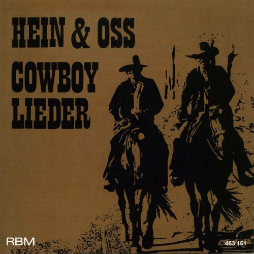 CD cover: "Hein & Oss - Cowboy Songs" with silhouetted cowboys.