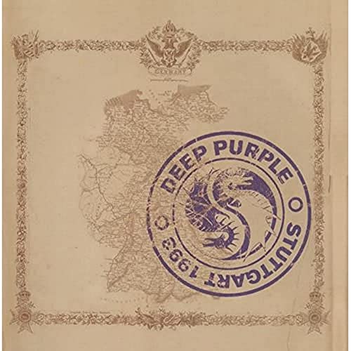 Deep Purple album cover: map of Germany with dragon logo.