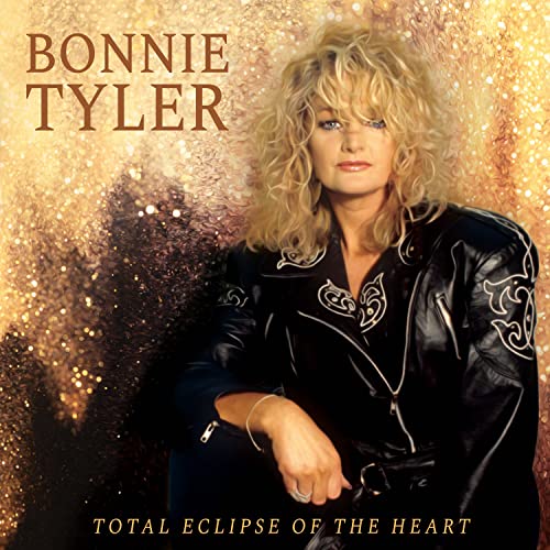 CDSSSCD cover of Bonnie Tyler in a black leather jacket against goldC gold background.