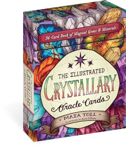 Illustrated Crystallary Oracle Cards: 36-Card Deck of Magical Gems & Minerals