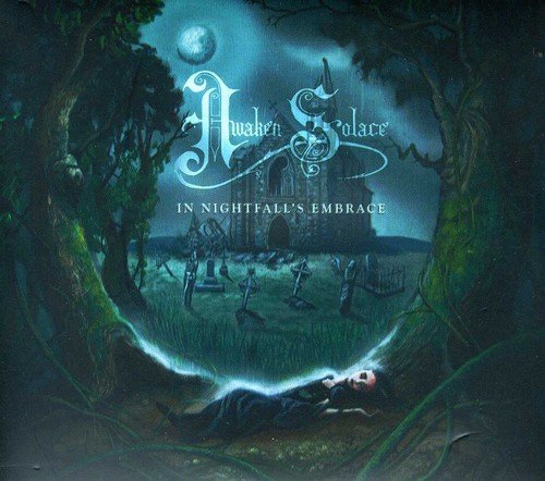 CD cover: Gothic castle, graveyard, and a figure lying in grass.