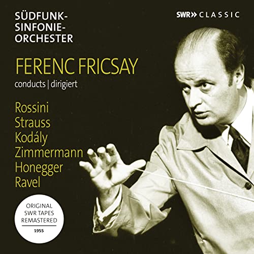 CD cover featuring conductor Ferenc Fricsay and composers’ names.
