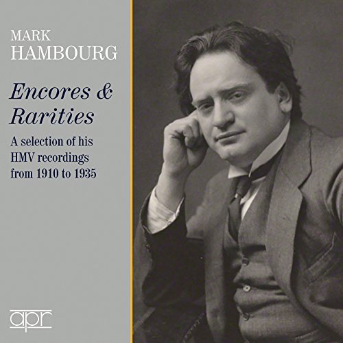 CD cover featuring a portrait of pianist Mark Hambourg from the early 20th century.