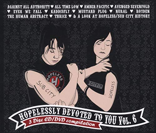 CD cover for "Hopelessly Devoted Vol. 6" featuring illustrated couple.