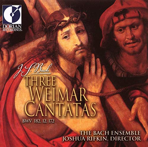 CD cover: painting of Jesus with onlookers, text “Three Weimar Cantatas.”