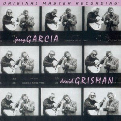 CD cover with black and white photos of Jerry Garcia and David Grisman playing mandolins.
