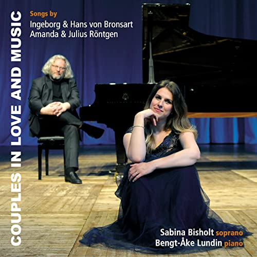 CD cover featuring a man, woman, piano, and text about couples and music.