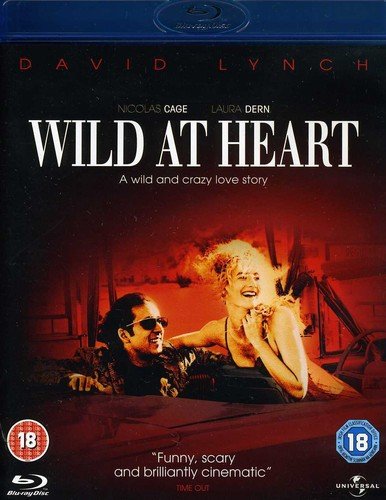Wild at Heart" Blu-ray cover featuring Nicolas Cage and Laura Dern in a car.