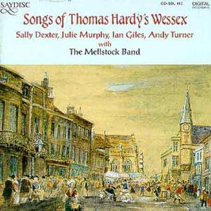 CD cover: painted town scene with people, titled “Songs of Wessex.”