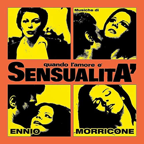 CD cover for Ennio Morricone’s “Quando l'amore è sensualità” with four faces.