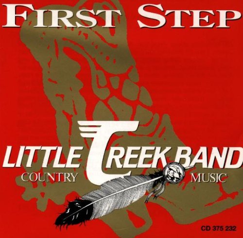 CD cover with red background, a gold cowboy boot silhouette, text, and a feather graphic.