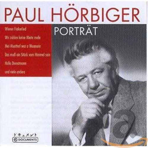 CD cover for Paul Hörbiger’s “Porträt” featuring a portrait of the singer.