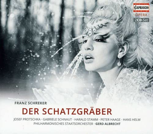 CD cover: opera singer with ornate headpiece in a snowy scene.