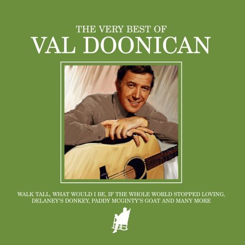 CD cover: Val Doonican portrait with guitar, green background, song titles below.