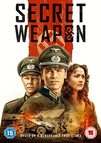 DVD cover for "Secret Weapon" featuring soldiers and a woman’s face.