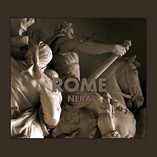 CD cover: sepia-toned sculpture of figures with horses, text "ROME NERA".
