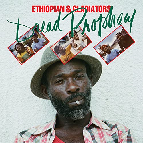 CD cover featuring a bearded man with photos of musicians.