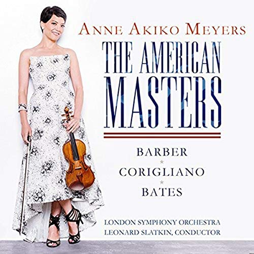 Violinist Anne Akiko Meyers on CD cover for "The American Masters.