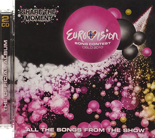 Eurovision Song Contest 2010 CD cover with colorful bubbles and logo.